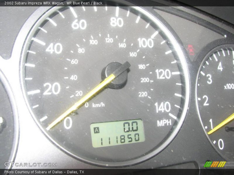 WR Blue Pearl / Black 2002 Subaru Impreza WRX Wagon