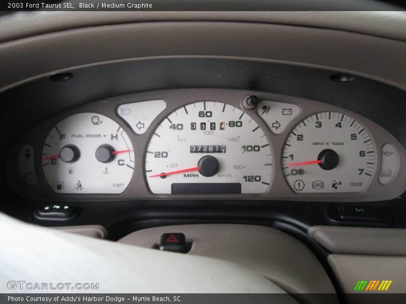 Black / Medium Graphite 2003 Ford Taurus SEL