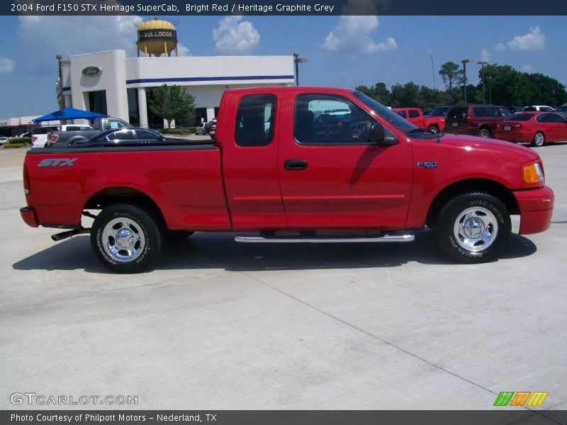 Bright Red / Heritage Graphite Grey 2004 Ford F150 STX Heritage SuperCab