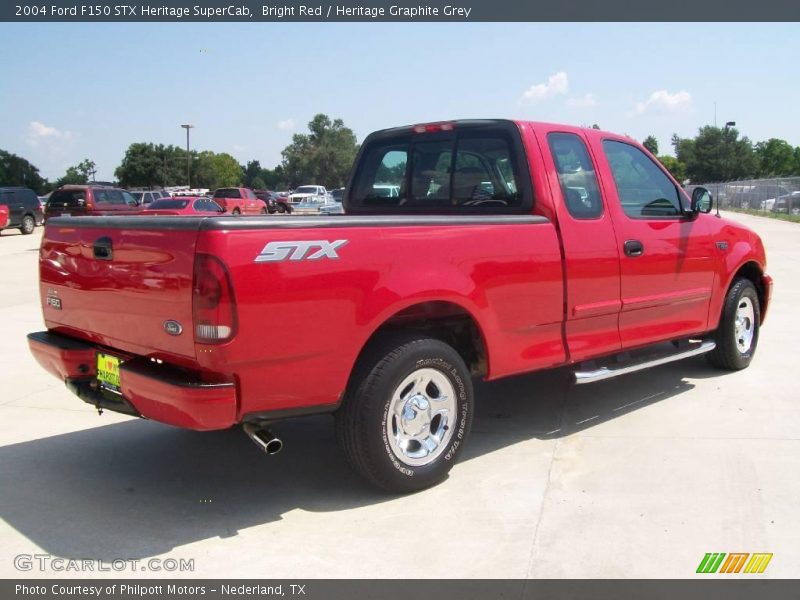 Bright Red / Heritage Graphite Grey 2004 Ford F150 STX Heritage SuperCab