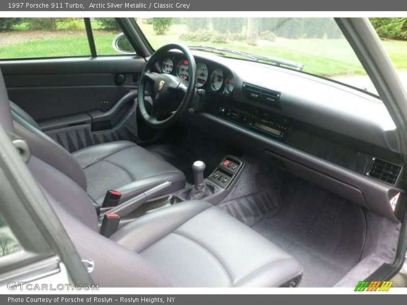 Arctic Silver Metallic / Classic Grey 1997 Porsche 911 Turbo
