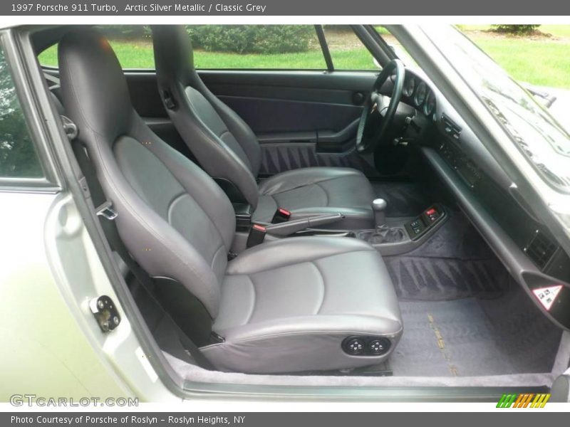 Arctic Silver Metallic / Classic Grey 1997 Porsche 911 Turbo