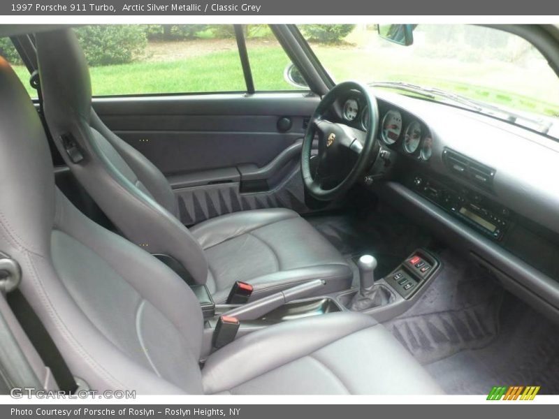 Arctic Silver Metallic / Classic Grey 1997 Porsche 911 Turbo