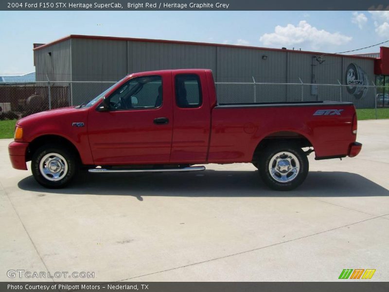 Bright Red / Heritage Graphite Grey 2004 Ford F150 STX Heritage SuperCab