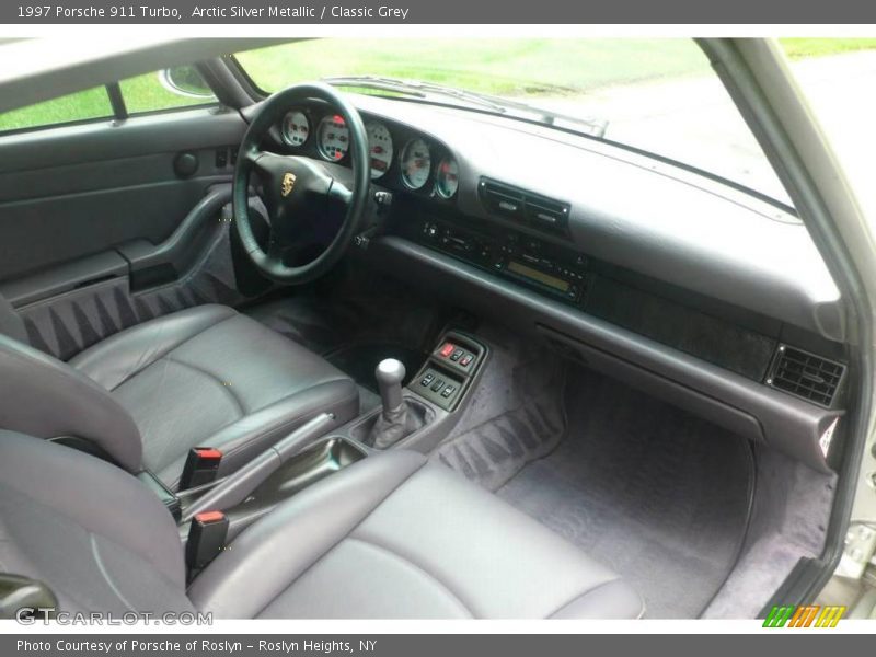 Arctic Silver Metallic / Classic Grey 1997 Porsche 911 Turbo