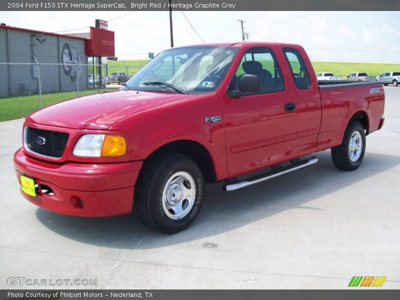 Bright Red / Heritage Graphite Grey 2004 Ford F150 STX Heritage SuperCab