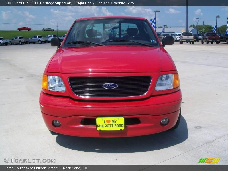 Bright Red / Heritage Graphite Grey 2004 Ford F150 STX Heritage SuperCab
