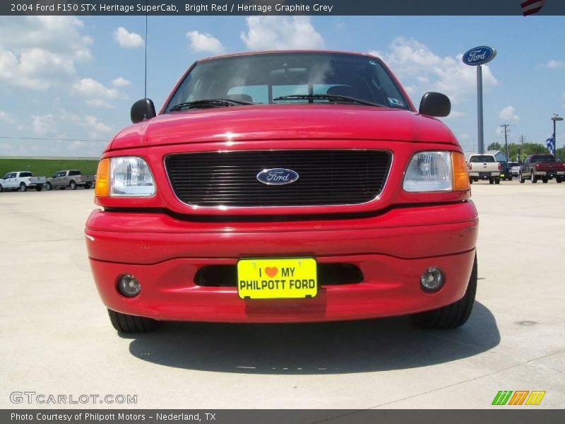 Bright Red / Heritage Graphite Grey 2004 Ford F150 STX Heritage SuperCab