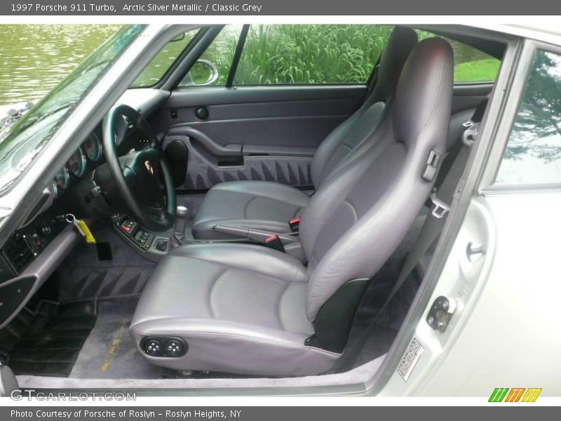 Arctic Silver Metallic / Classic Grey 1997 Porsche 911 Turbo