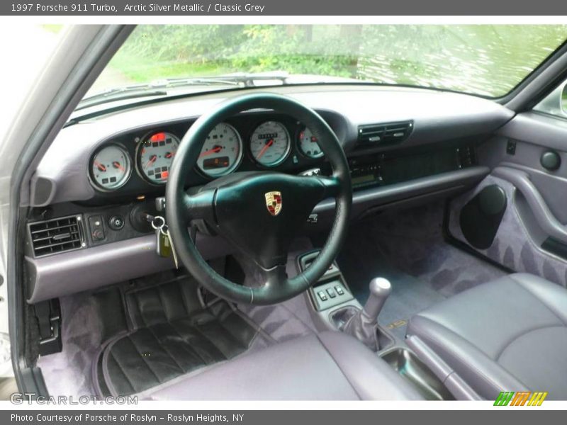 Arctic Silver Metallic / Classic Grey 1997 Porsche 911 Turbo