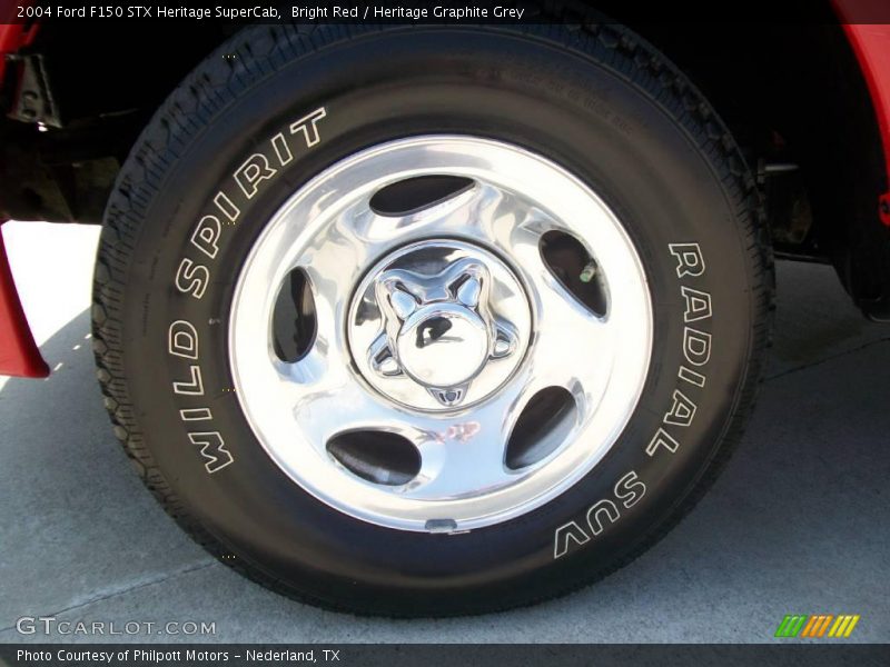 Bright Red / Heritage Graphite Grey 2004 Ford F150 STX Heritage SuperCab