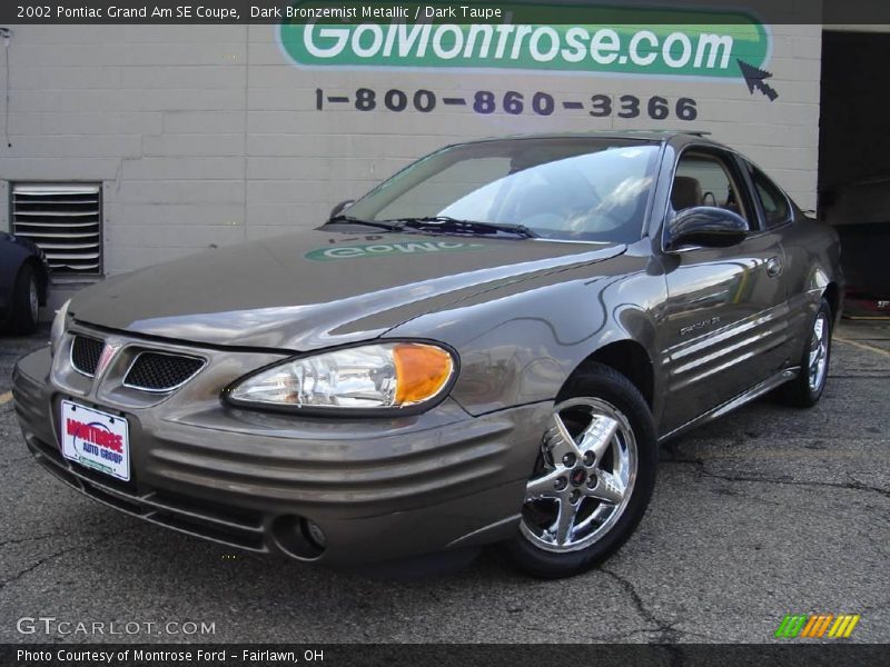 Dark Bronzemist Metallic / Dark Taupe 2002 Pontiac Grand Am SE Coupe