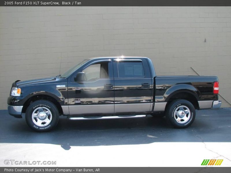 Black / Tan 2005 Ford F150 XLT SuperCrew