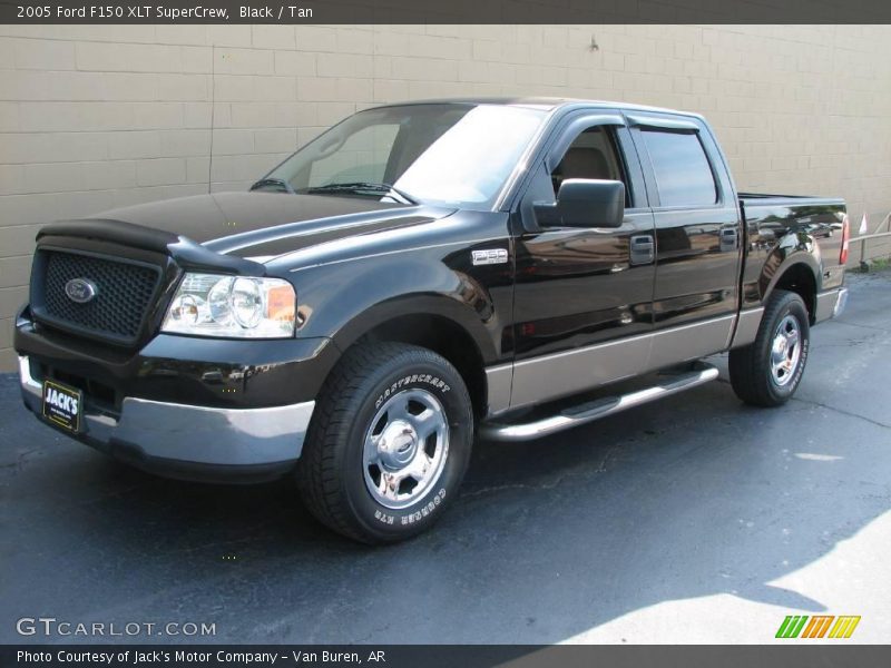 Black / Tan 2005 Ford F150 XLT SuperCrew
