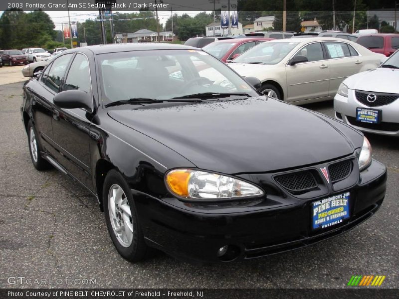 Black / Dark Pewter 2003 Pontiac Grand Am SE Sedan