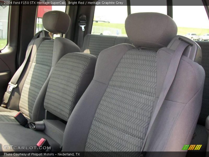 Bright Red / Heritage Graphite Grey 2004 Ford F150 STX Heritage SuperCab