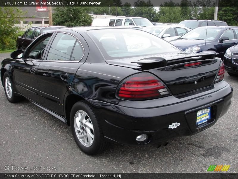 Black / Dark Pewter 2003 Pontiac Grand Am SE Sedan