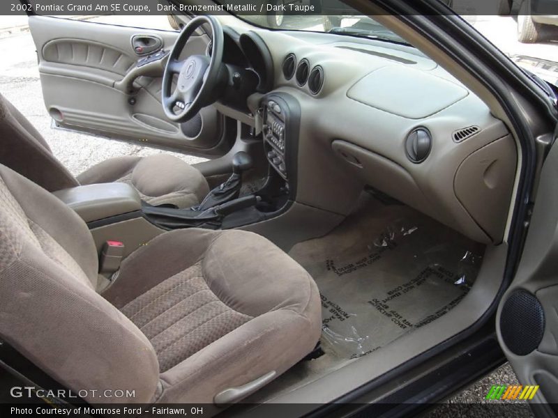 Dark Bronzemist Metallic / Dark Taupe 2002 Pontiac Grand Am SE Coupe