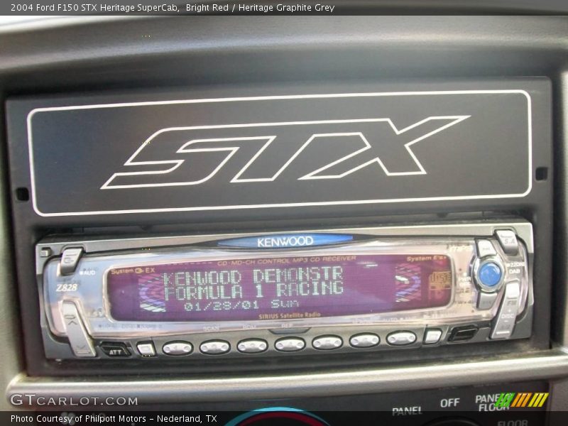 Bright Red / Heritage Graphite Grey 2004 Ford F150 STX Heritage SuperCab