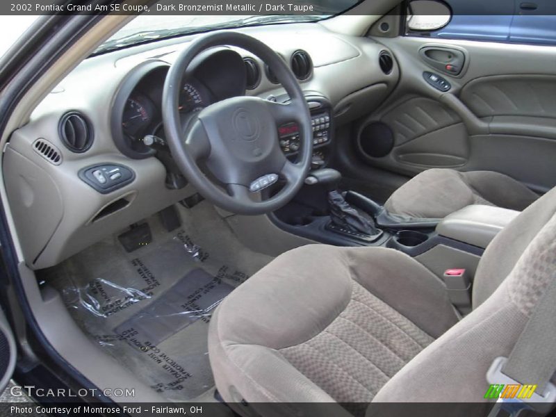 Dark Bronzemist Metallic / Dark Taupe 2002 Pontiac Grand Am SE Coupe