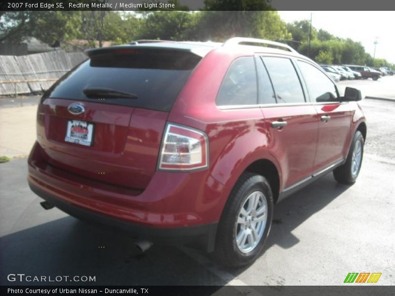Redfire Metallic / Medium Light Stone 2007 Ford Edge SE
