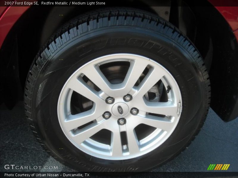 Redfire Metallic / Medium Light Stone 2007 Ford Edge SE