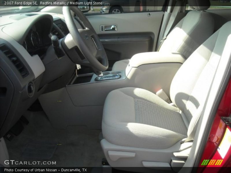 Redfire Metallic / Medium Light Stone 2007 Ford Edge SE
