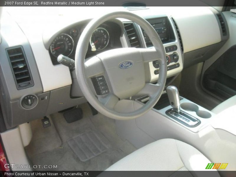 Redfire Metallic / Medium Light Stone 2007 Ford Edge SE