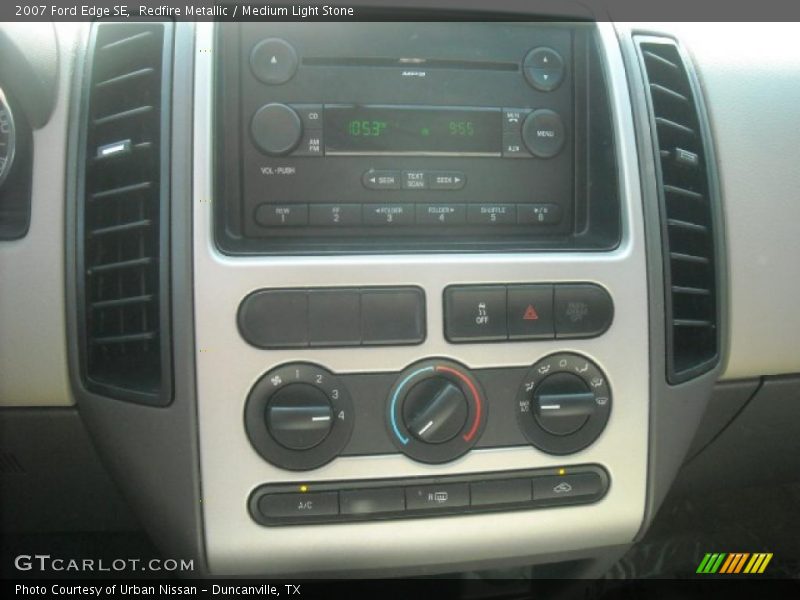 Redfire Metallic / Medium Light Stone 2007 Ford Edge SE