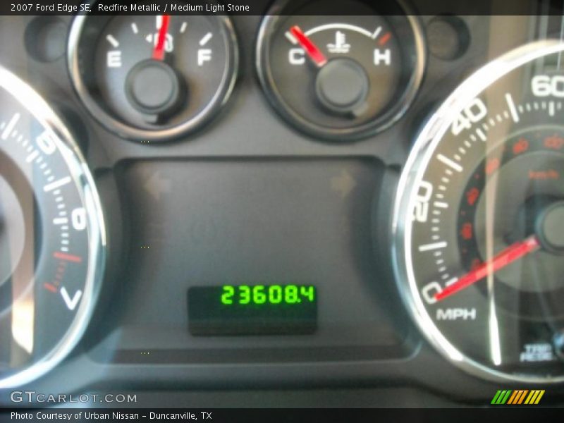 Redfire Metallic / Medium Light Stone 2007 Ford Edge SE