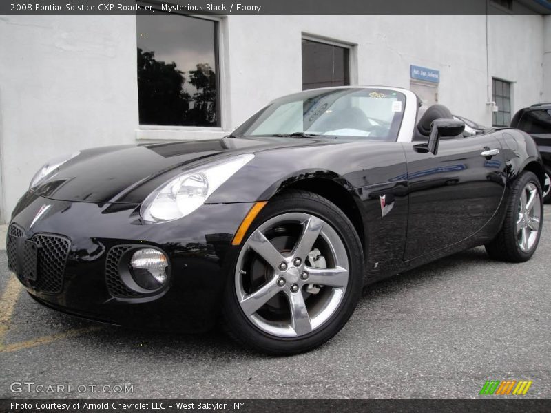 Mysterious Black / Ebony 2008 Pontiac Solstice GXP Roadster