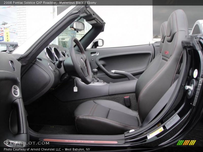 Mysterious Black / Ebony 2008 Pontiac Solstice GXP Roadster