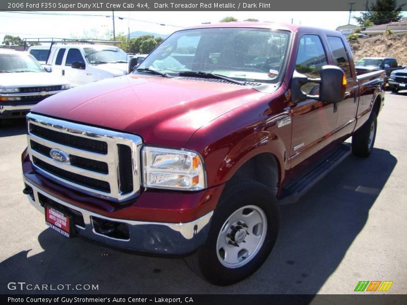 Dark Toreador Red Metallic / Dark Flint 2006 Ford F350 Super Duty XLT Crew Cab 4x4