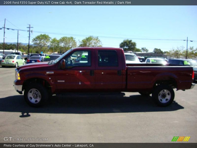 Dark Toreador Red Metallic / Dark Flint 2006 Ford F350 Super Duty XLT Crew Cab 4x4