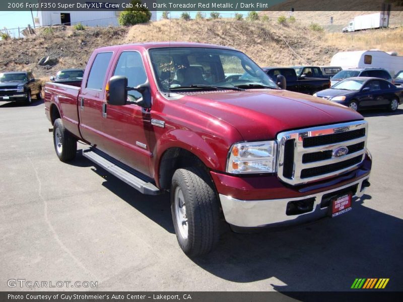 Dark Toreador Red Metallic / Dark Flint 2006 Ford F350 Super Duty XLT Crew Cab 4x4