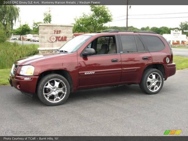 Monterey Maroon Metallic / Medium Pewter 2003 GMC Envoy SLE 4x4