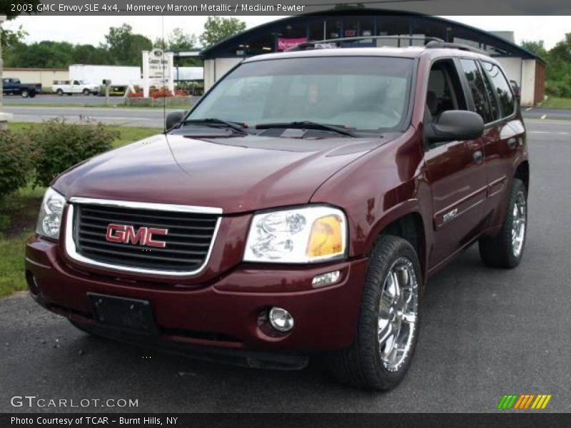 Monterey Maroon Metallic / Medium Pewter 2003 GMC Envoy SLE 4x4