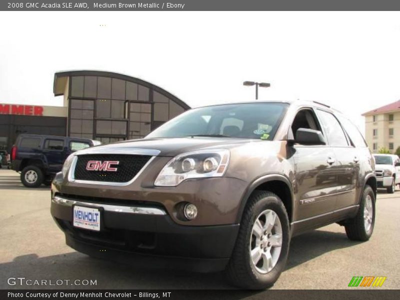 Medium Brown Metallic / Ebony 2008 GMC Acadia SLE AWD