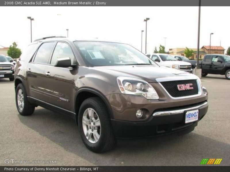Medium Brown Metallic / Ebony 2008 GMC Acadia SLE AWD