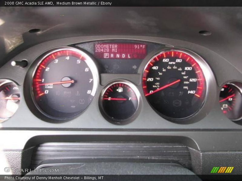 Medium Brown Metallic / Ebony 2008 GMC Acadia SLE AWD