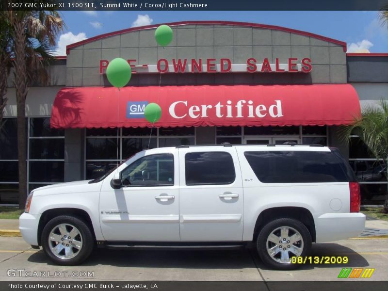 Summit White / Cocoa/Light Cashmere 2007 GMC Yukon XL 1500 SLT