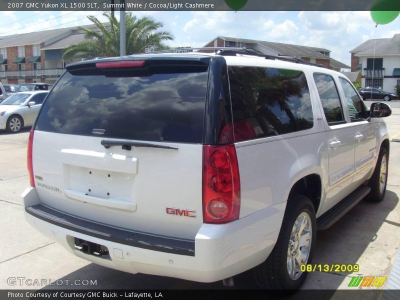 Summit White / Cocoa/Light Cashmere 2007 GMC Yukon XL 1500 SLT