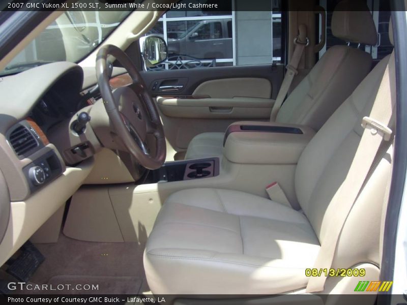 Summit White / Cocoa/Light Cashmere 2007 GMC Yukon XL 1500 SLT