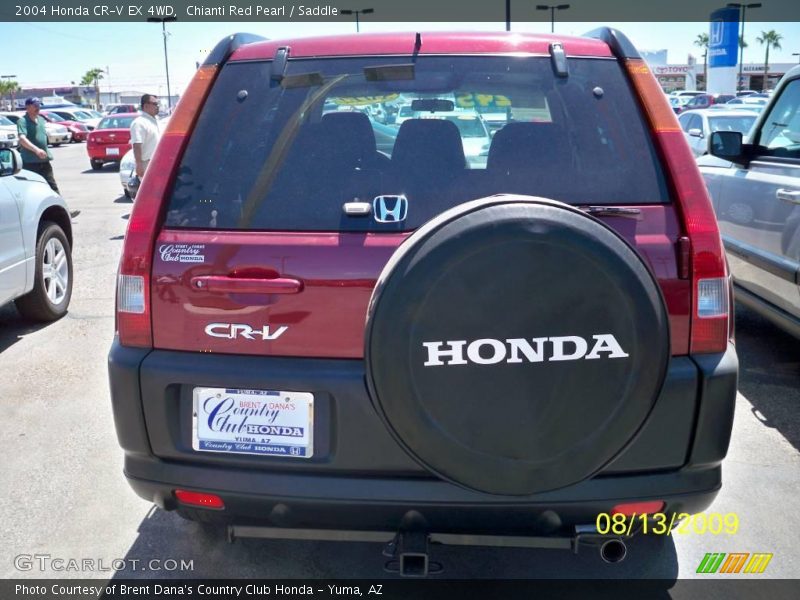 Chianti Red Pearl / Saddle 2004 Honda CR-V EX 4WD