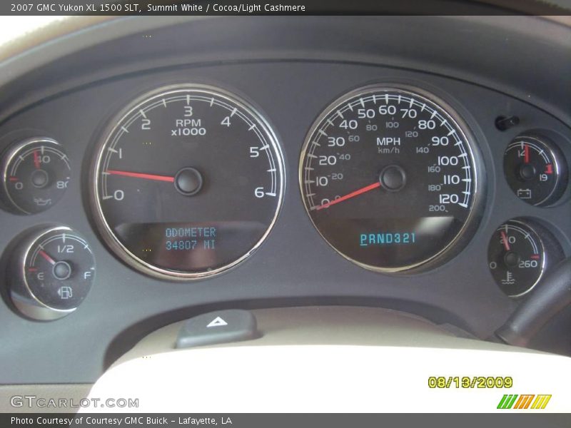 Summit White / Cocoa/Light Cashmere 2007 GMC Yukon XL 1500 SLT