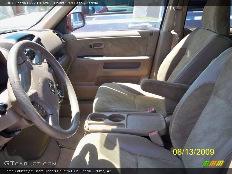 Chianti Red Pearl / Saddle 2004 Honda CR-V EX 4WD