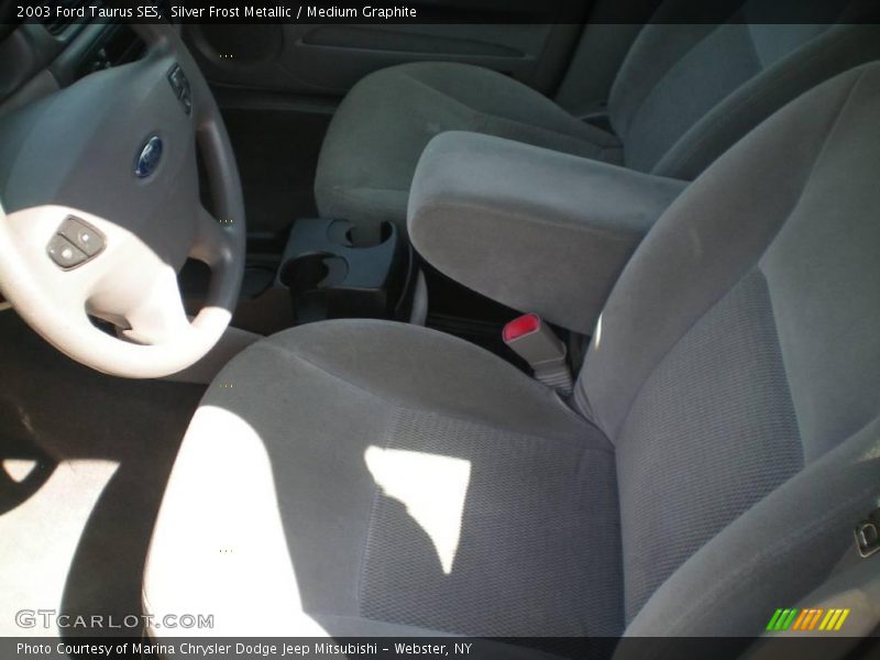 Silver Frost Metallic / Medium Graphite 2003 Ford Taurus SES