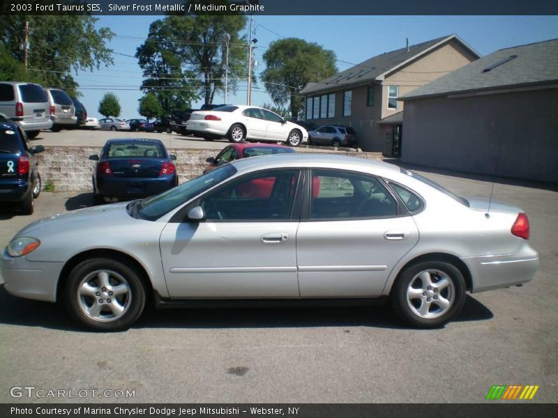 Silver Frost Metallic / Medium Graphite 2003 Ford Taurus SES