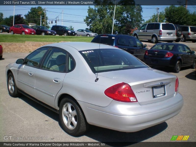 Silver Frost Metallic / Medium Graphite 2003 Ford Taurus SES