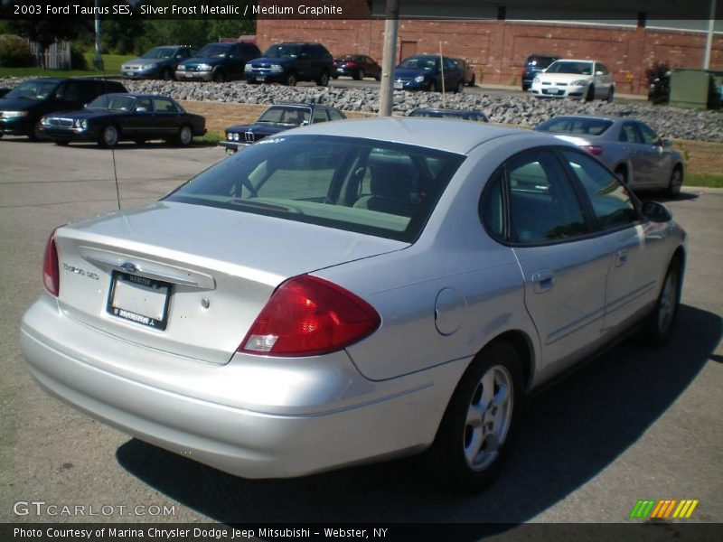 Silver Frost Metallic / Medium Graphite 2003 Ford Taurus SES